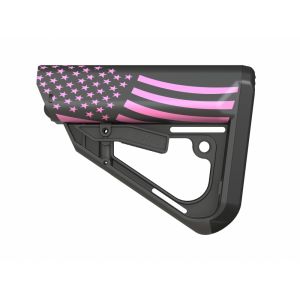 TI-7 Stock MIL-SPEC Size with Pink American Flag Graphic by Tactical Intent